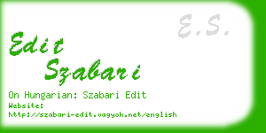 edit szabari business card